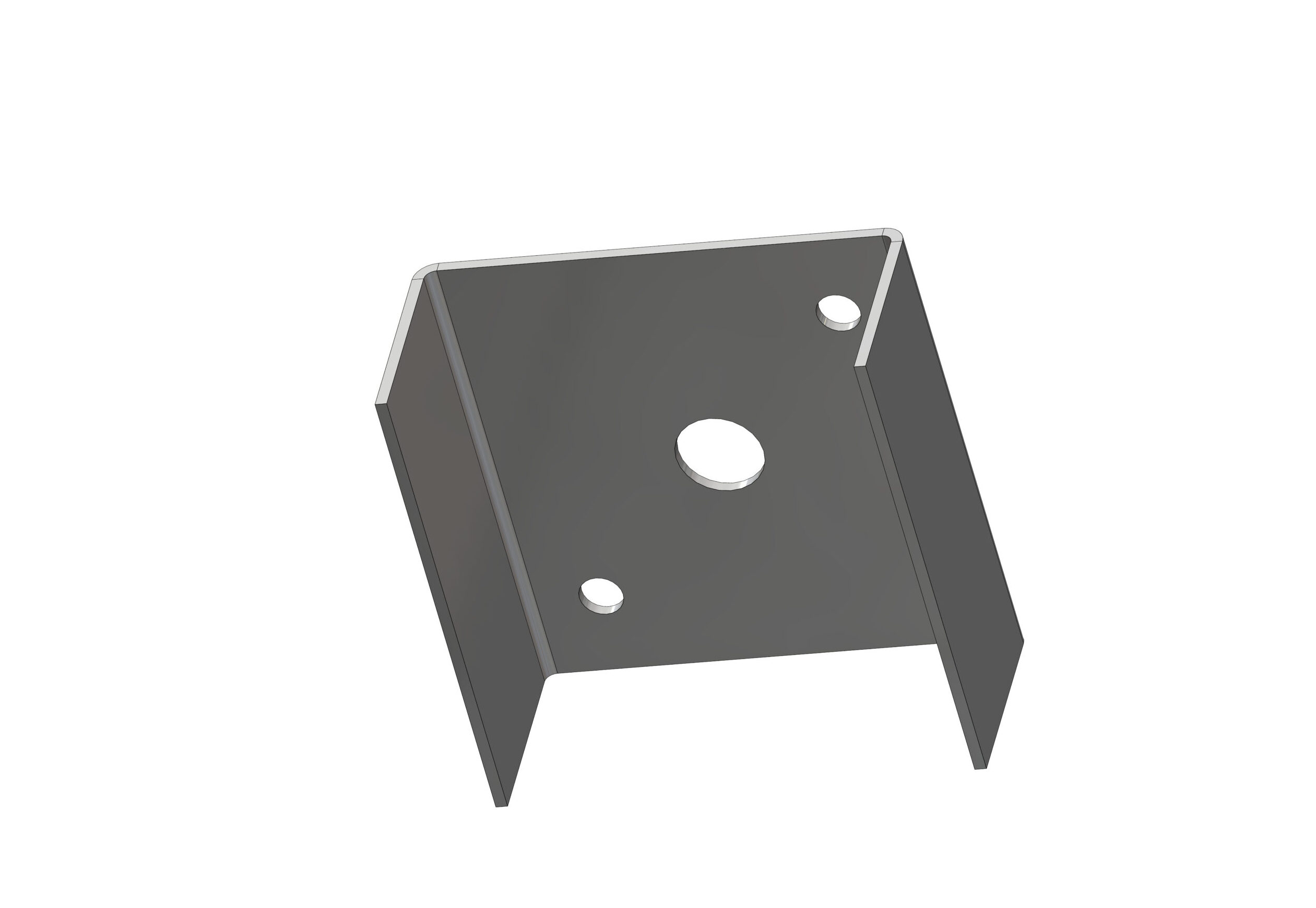 RLC 75 x 75 x 30 x 1.6mm Internal Fixing Post Bracket