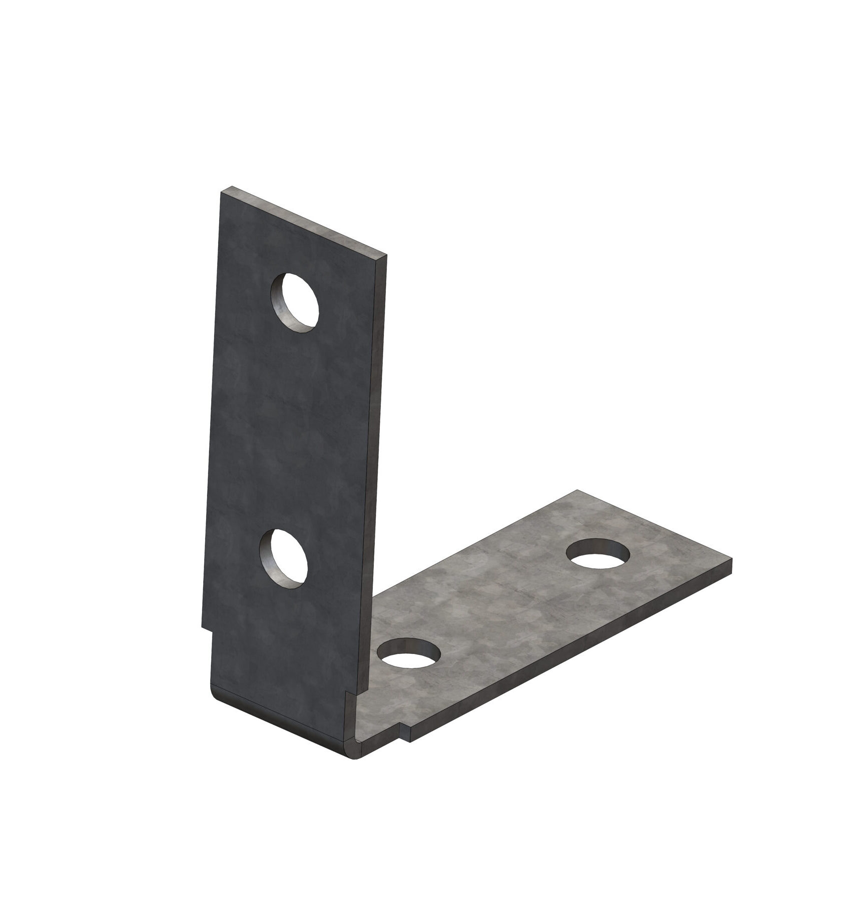 RLC 100 x 100 x 35 x 3 mm M10 Galvanised Angle Bracket