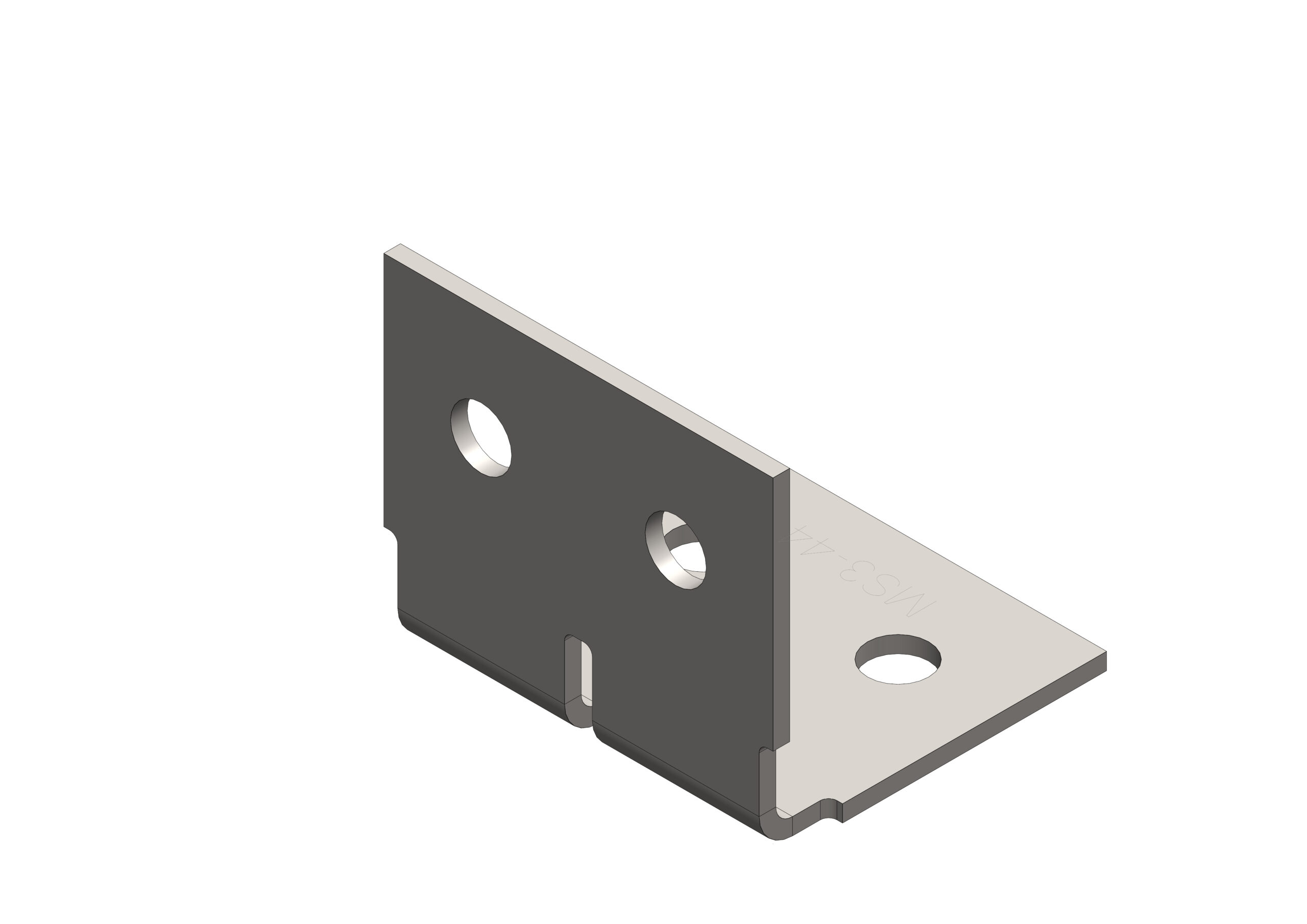 RLC 60 x 60 x 70 x 3mm Heavy Duty Angle Bracket Plate