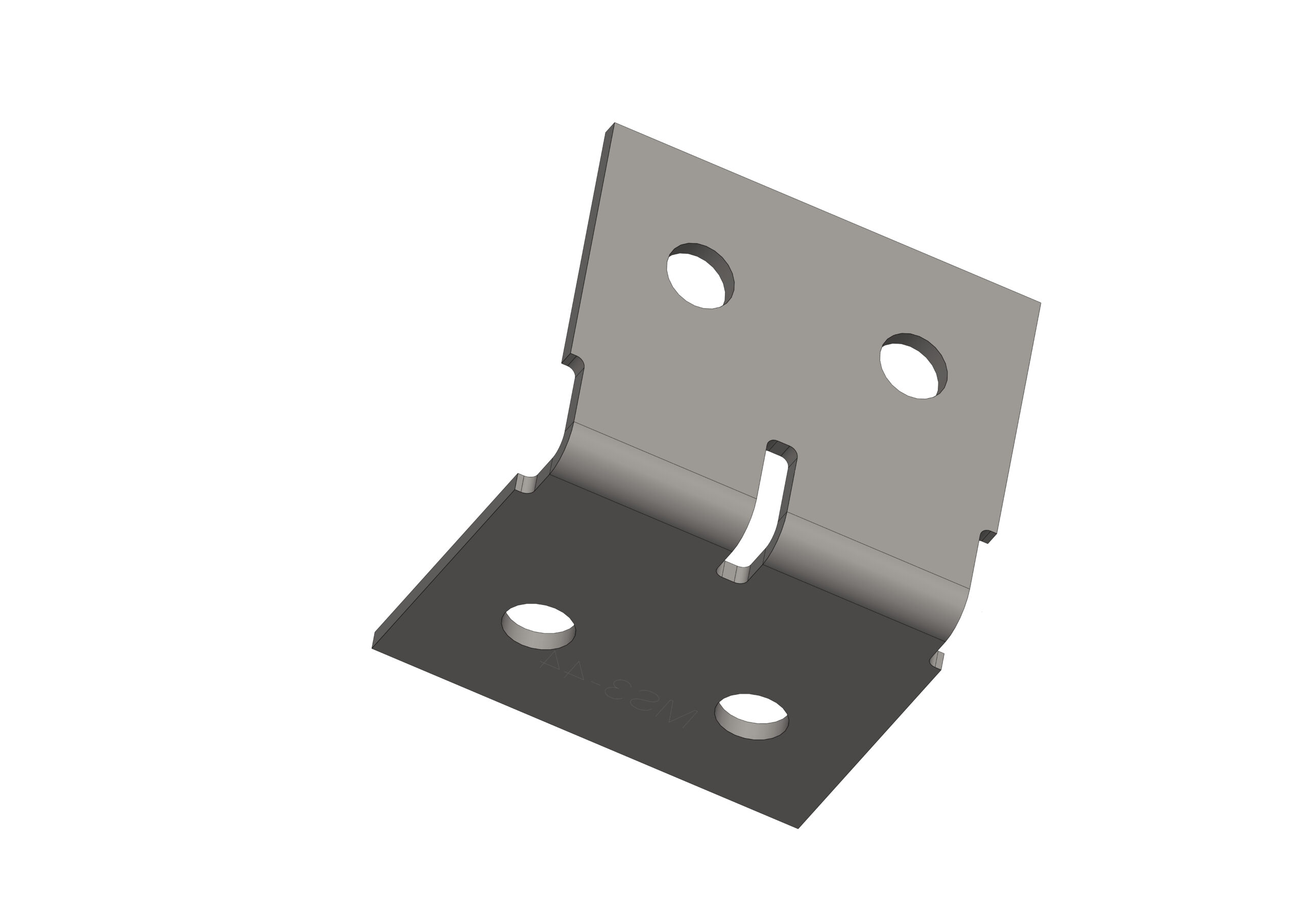 RLC 60 x 60 x 70 x 3mm Heavy Duty Angle Bracket Plate