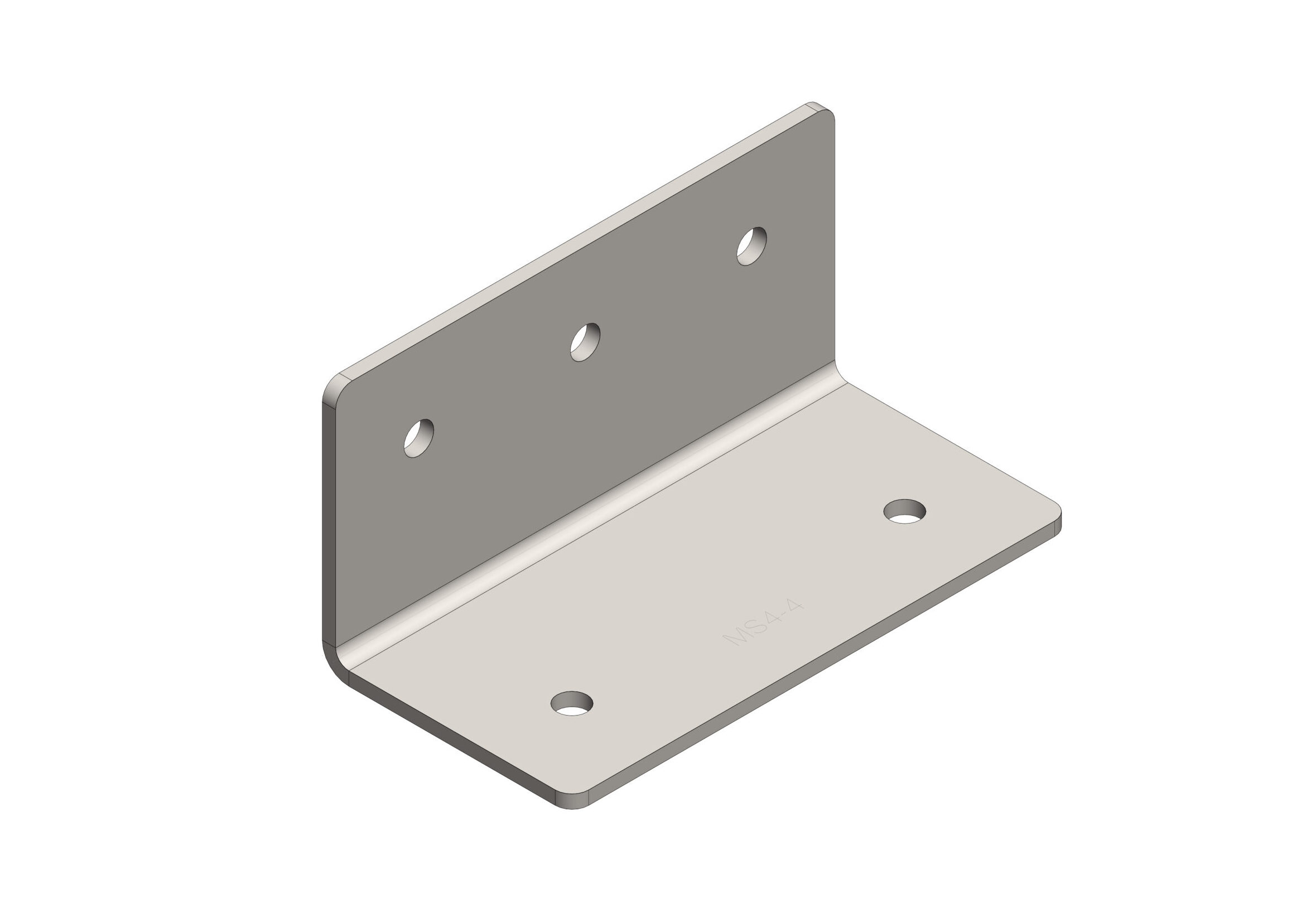 RLC 75 x 75 x 150 x 4mm Heavy Duty Galvanised Angle Bracket Plate