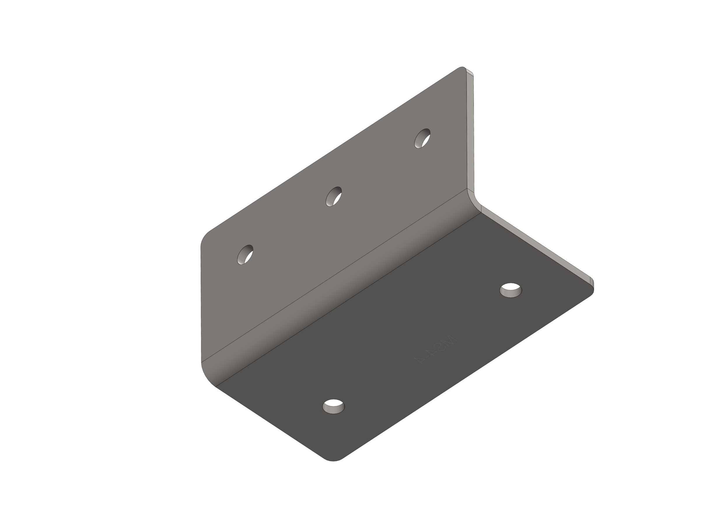 RLC 75 x 75 x 150 x 4mm Heavy Duty Galvanised Angle Bracket Plate
