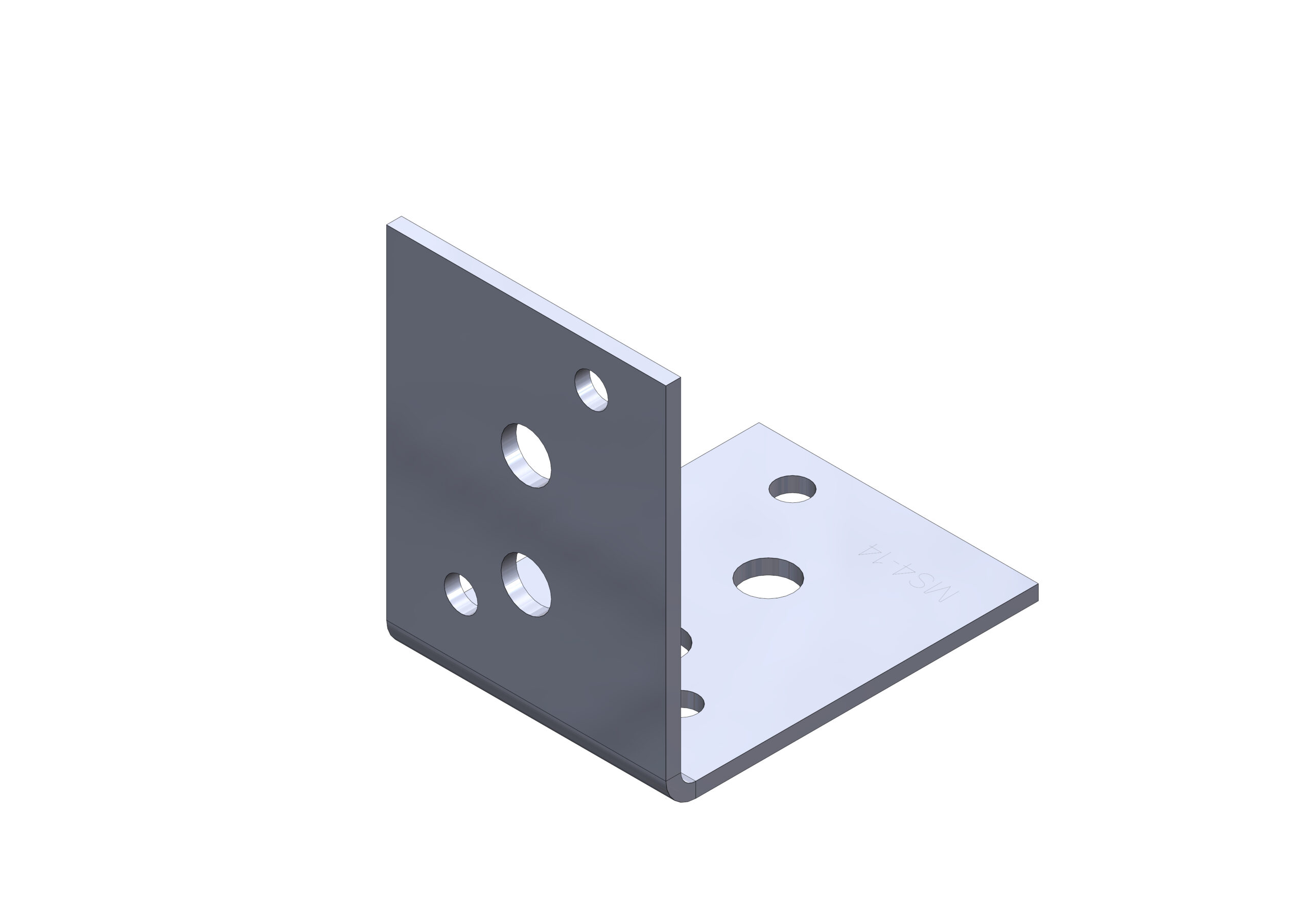 RLC 100 x 100 x 75 x 4mm Hot Dipped Galvanised Angle Bracket