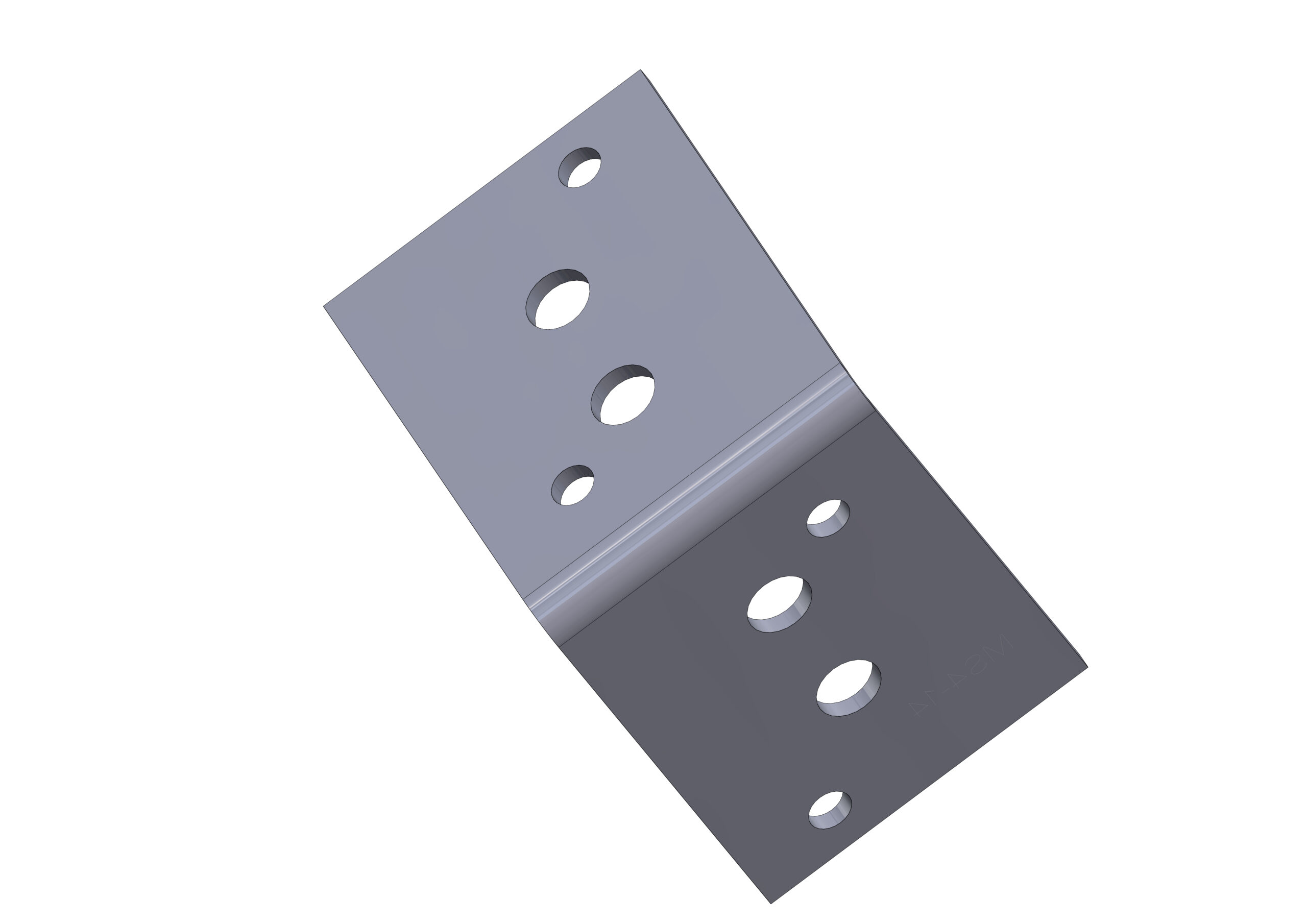 RLC 100 x 100 x 75 x 4mm Hot Dipped Galvanised Angle Bracket