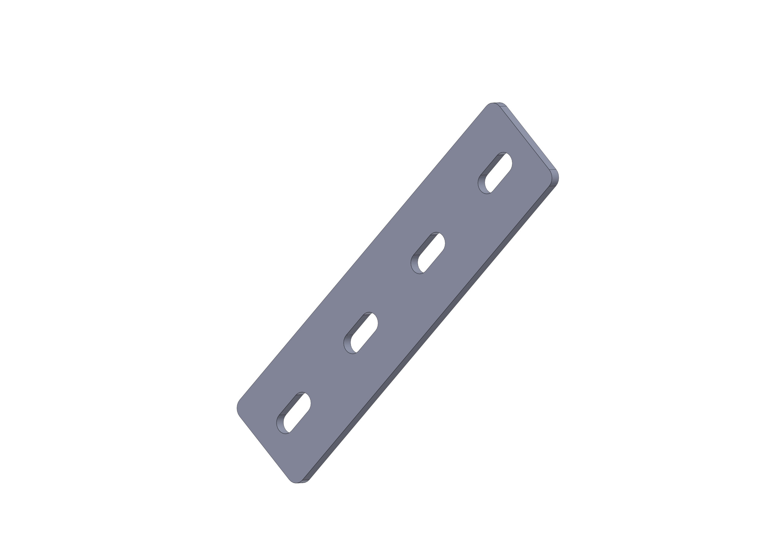 RLC 155 x 38 x 4mm Hot Dipped Galvanised Mending Plate