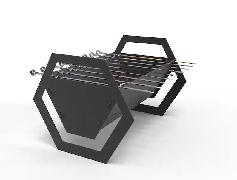 Hexa Disc BBQ & Firepit