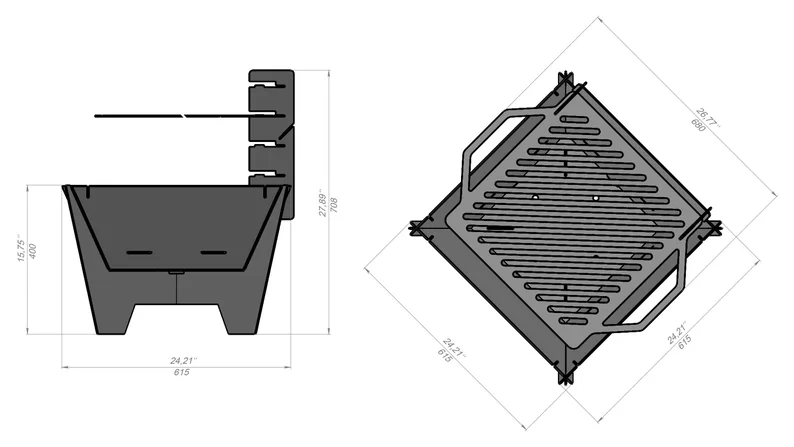 StackGrill Plus BBQ | High-Performance Adjustable BBQ Grill Stackgrill Plus BBQ