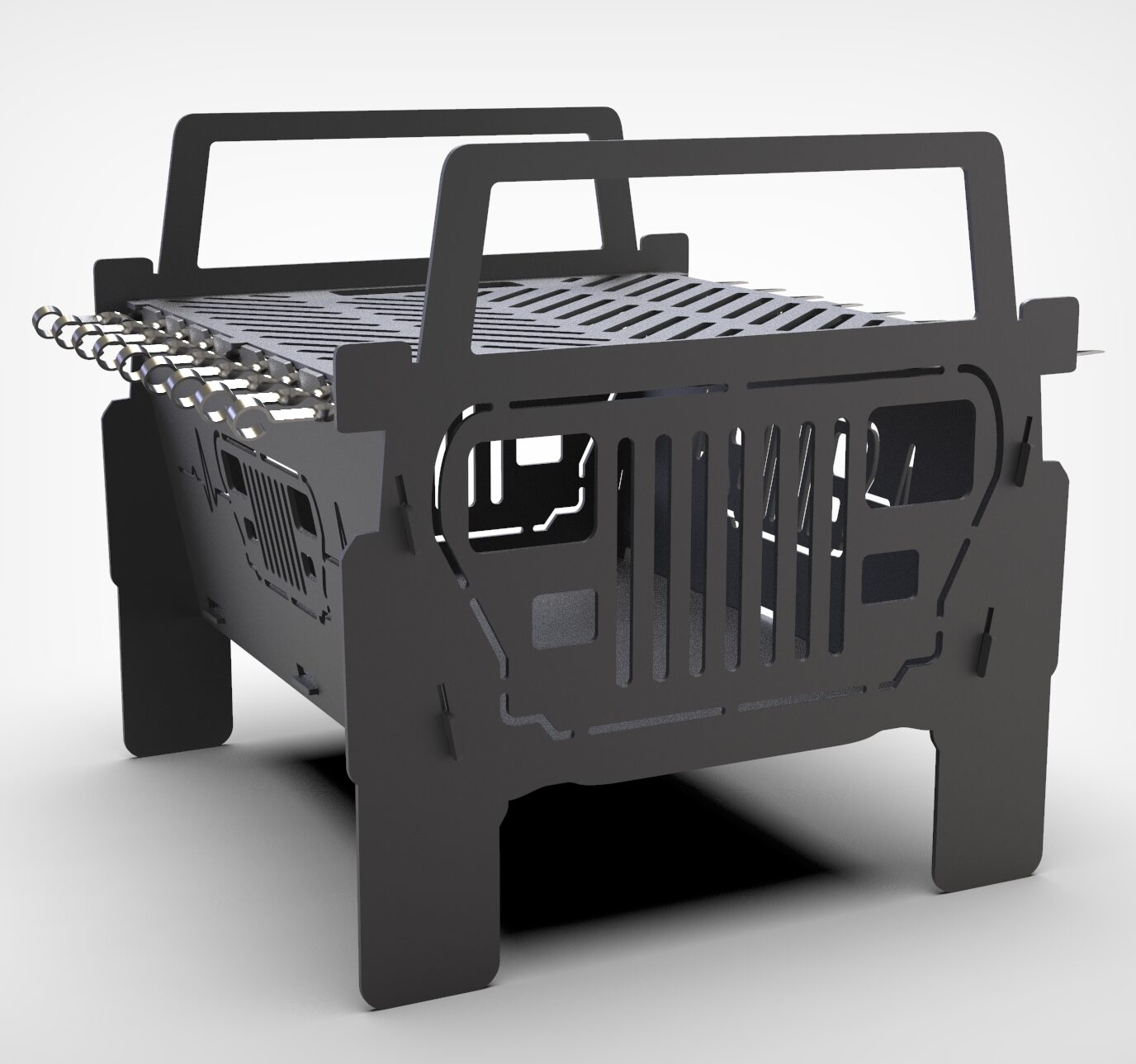 Jeep Wrangler (YJ) BBQ & Firepit