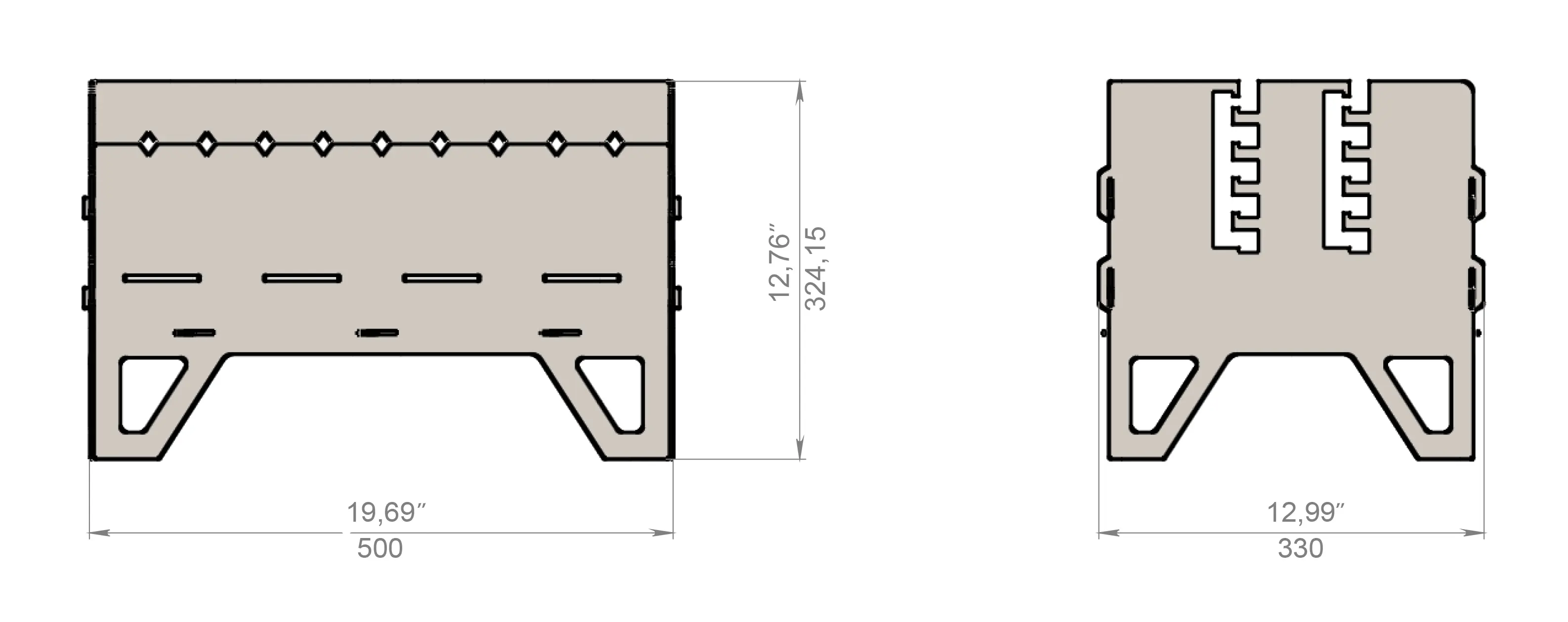 Adjustable BBQ Fire Pit | Outdoor Grilling Fire Pit Adjustable Grill BBQ
