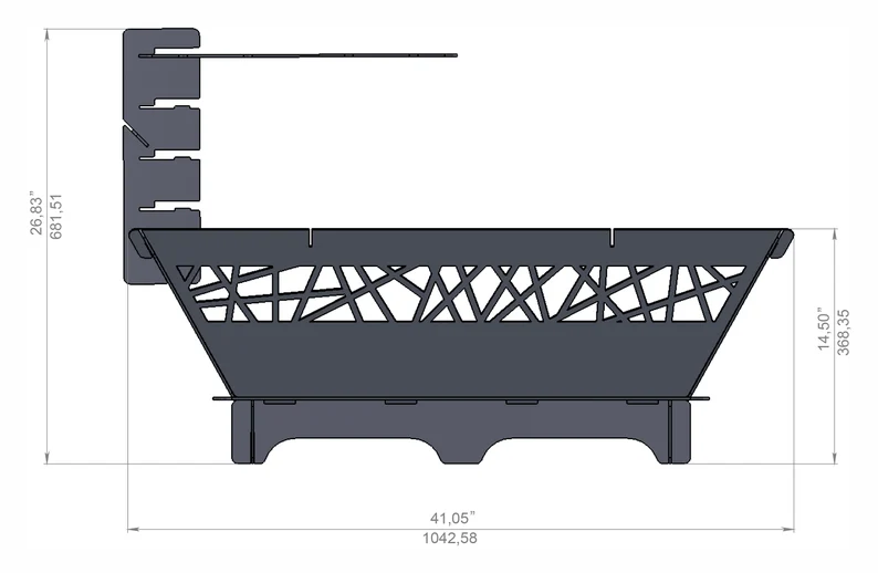 Stackable BBQ Grill | Adjustable Fire Pit for Outdoor Cooking Ornate StackGrill BBQ