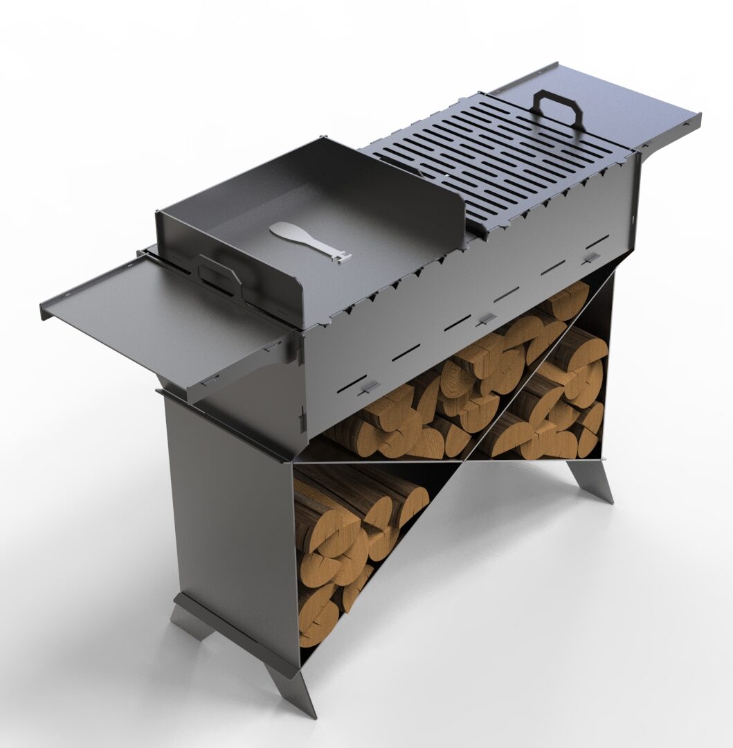LogRack BBQ & Firepit