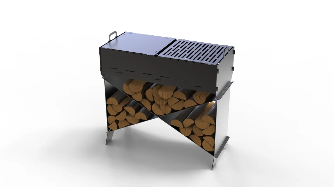 LogRack BBQ & Firepit