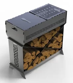 Ornate WoodRack BBQ & Firepit