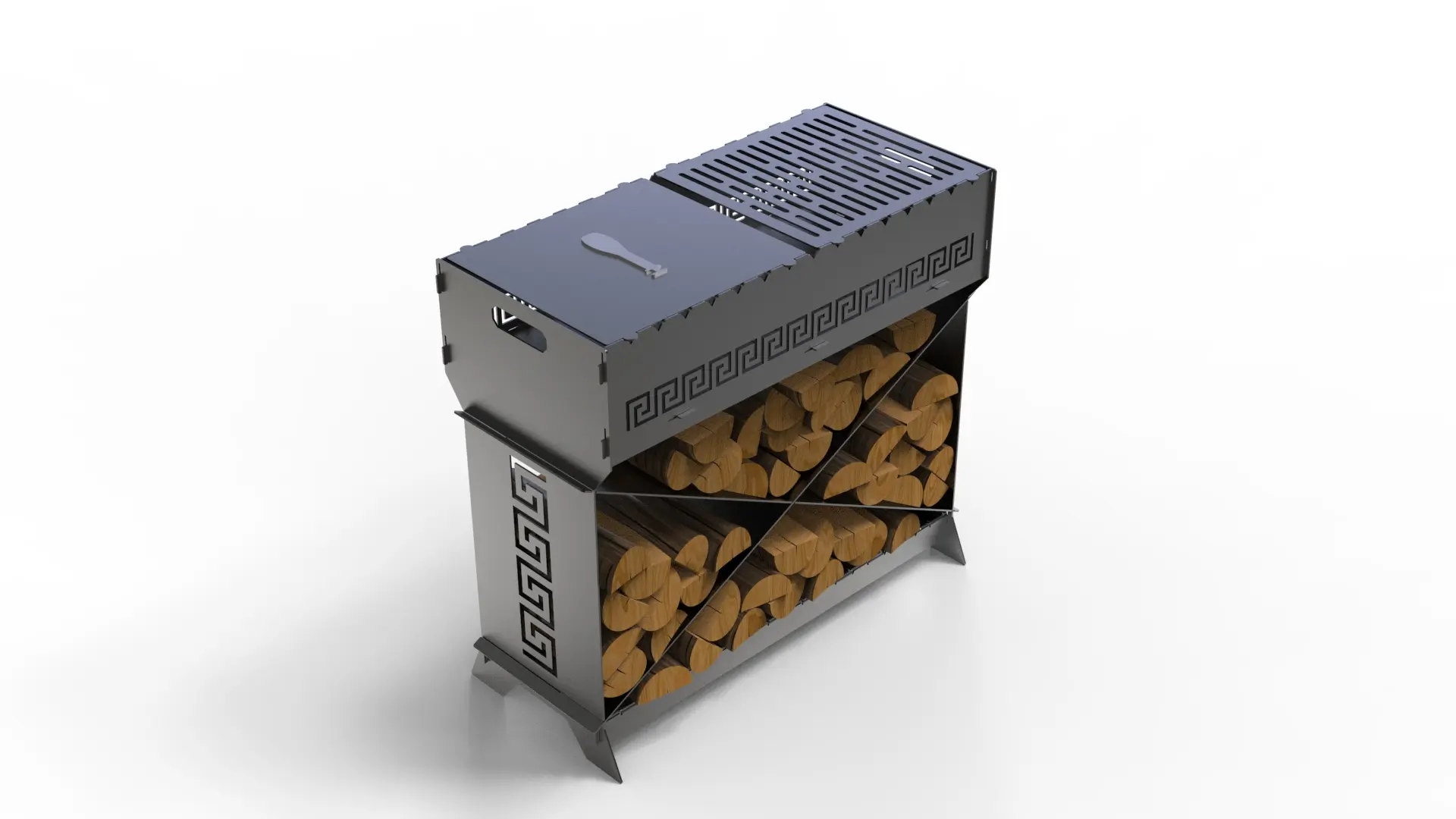 Ornate WoodRack BBQ & Firepit