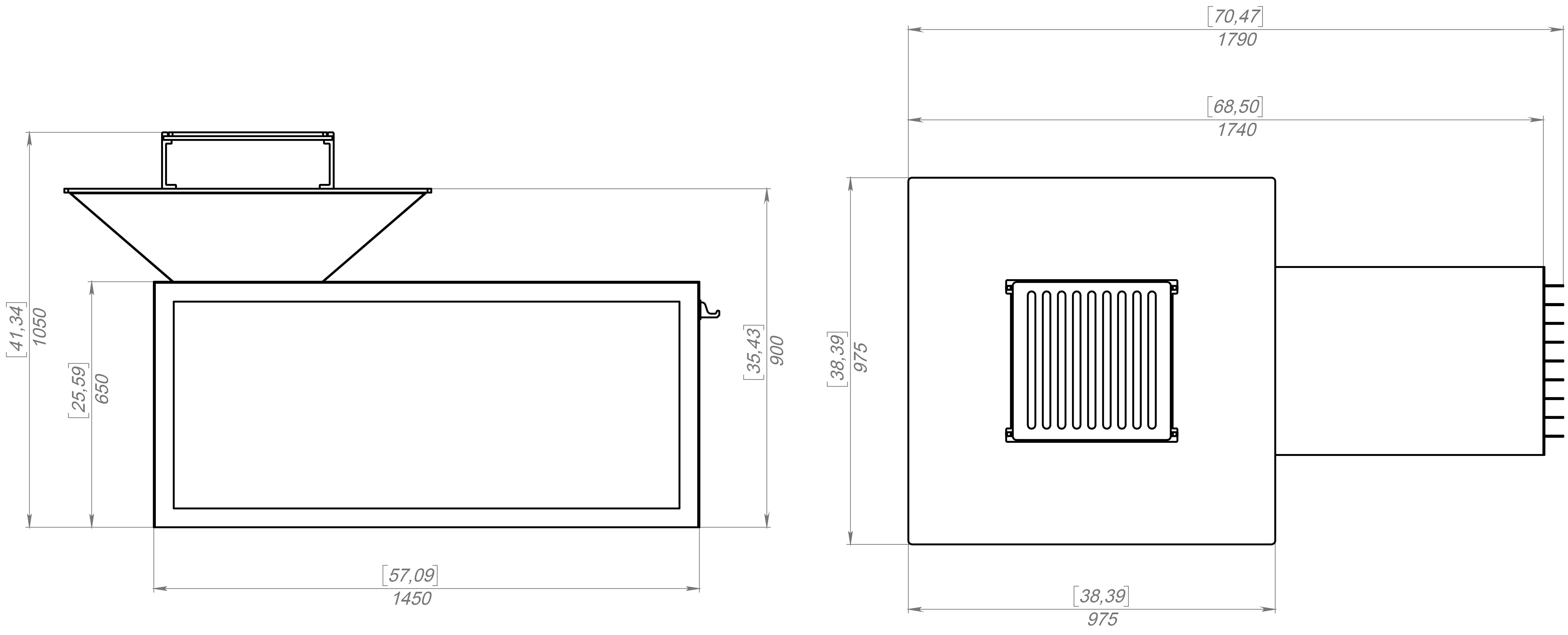 Rectangular Stacker BBQ | Heavy-Duty Outdoor Fire Pit Rectstacker Grill & BBQ