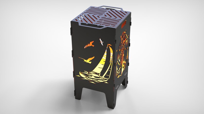 Anchor+Sailboat Firebox & BBQ