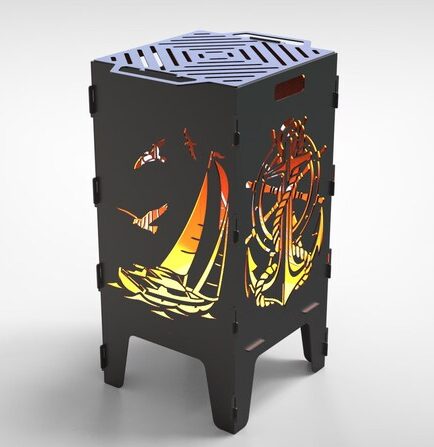 Anchor+Sailboat Firebox & BBQ