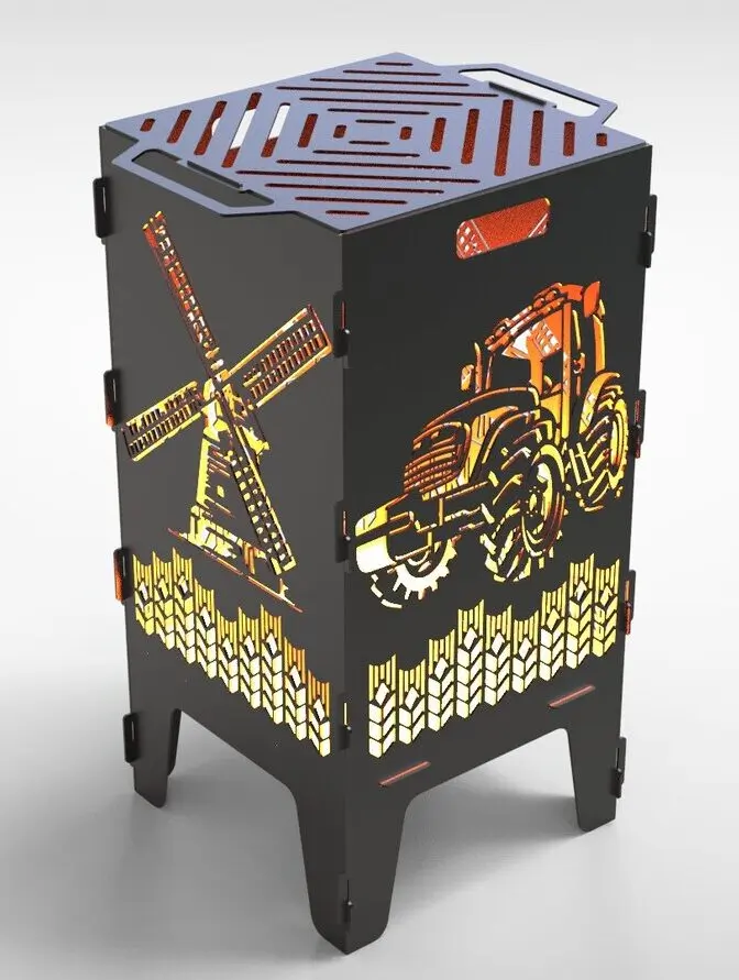 Tractor+Mill Firebox & BBQ