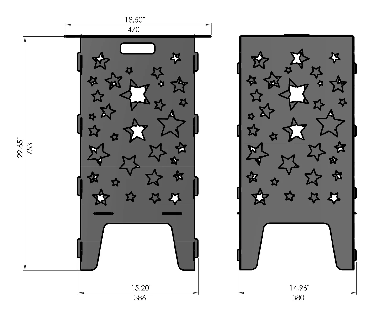 Stars Firebox BBQ | Celestial-Themed Outdoor Fire Pit Stars Firebox & BBQ