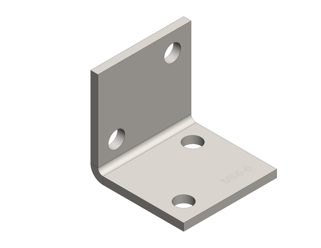 RLC 75 x 75 x 6 x 75mm M12 Structural Angle Bracket