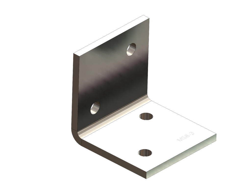 RLC 100 x 100 x 8 x 100mm M12 Structural Angle Bracket
