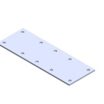 Mending Plate 350x125mm | Heavy-Duty Galvanised Bracket RLC 350 x 125 x 5mm Galvanised Mending Plate Bracket