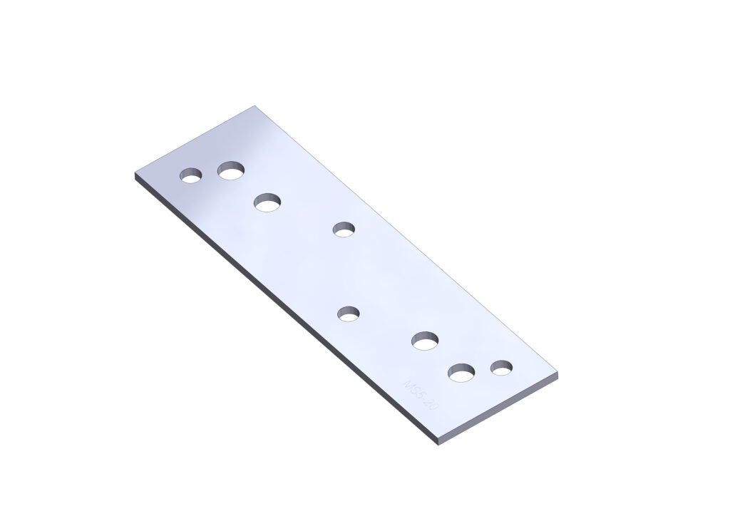 RLC 250 x 75 x 5mm Galvanised Mending Plate Bracket
