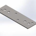 Mending Plate 250x75mm | Heavy-Duty Galvanised Plate RLC 250 x 75 x 5mm Galvanised Mending Plate Bracket