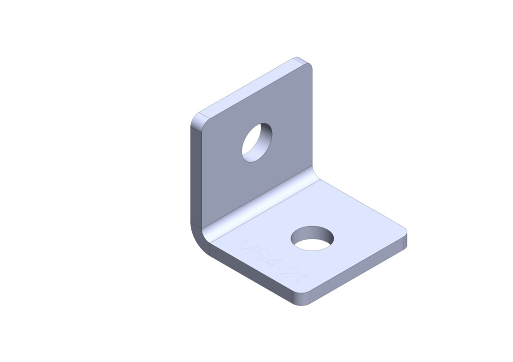RLC 40 x 40 x 40 x 4mm Zinc Plated Angle Bracket