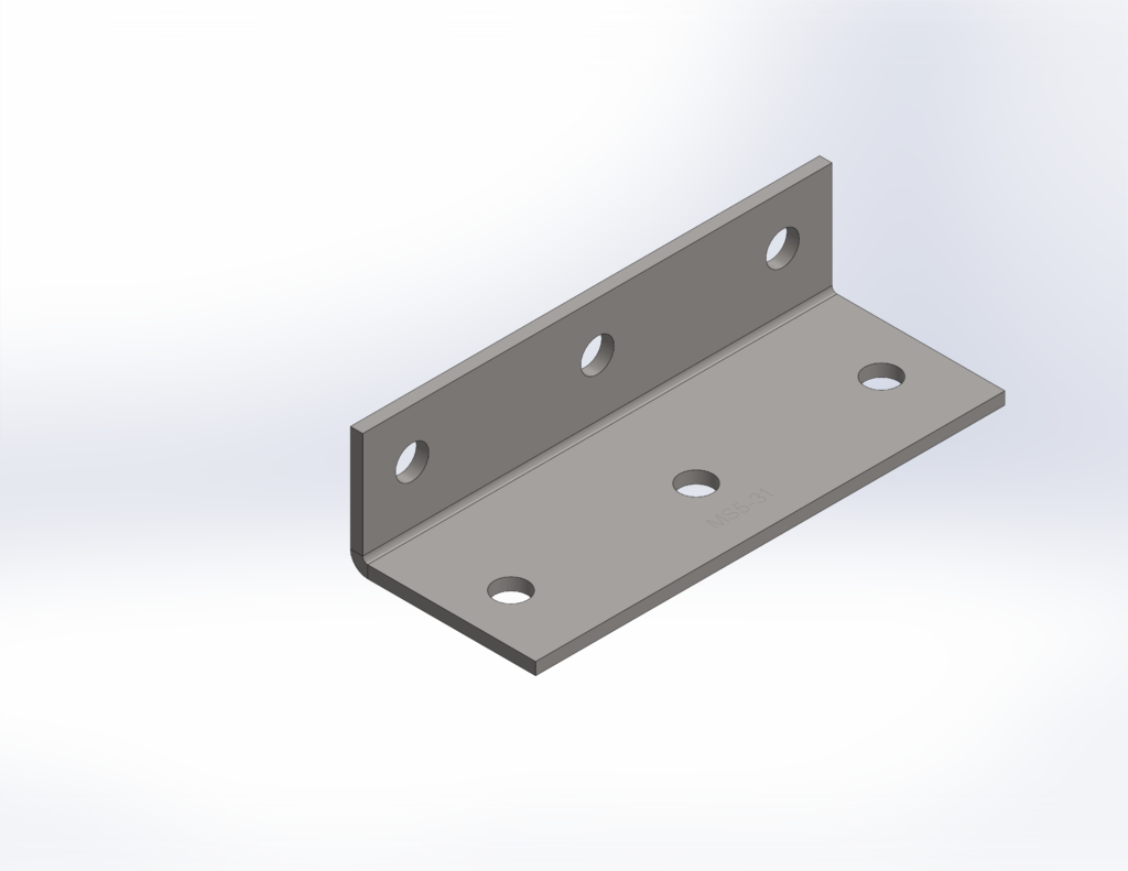 M12 Structural Bracket | 75mm x 50mm x 140mm Reinforcement RLC 75 x 50 x 5 x 190mm M12 Structural Angle Bracket