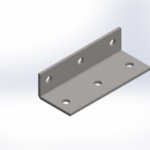 M12 Structural Bracket | 75mm x 50mm x 140mm Reinforcement RLC 75 x 50 x 5 x 190mm M12 Structural Angle Bracket