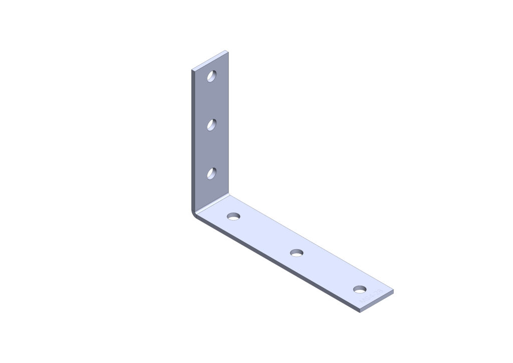 RLC 200 x 150 x 40 x 4mm Galvanised Angle Bracket