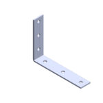 Galvanised Angle Bracket 200x150mm | Heavy-Duty 4mm Bracket RLC 200 x 150 x 40 x 4mm Galvanised Angle Bracket