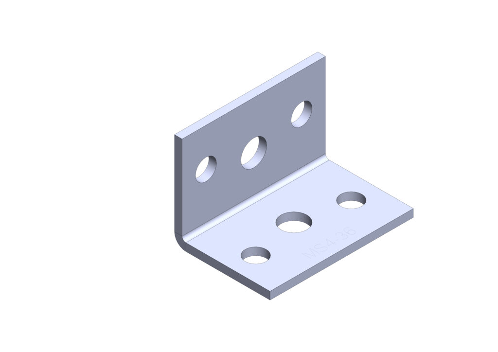 RLC 50 x 50 x 75 x 4mm Hot Dipped Galvanised Angle Bracket