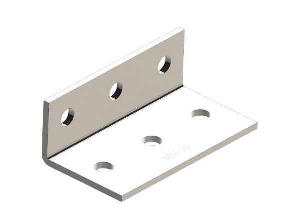 RLC 75 x 50 x 5 x 140mm M12 Structural Angle Bracket