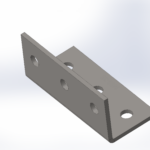 M12 Structural Angle Bracket 65x140mm | Heavy-Duty Support RLC 65 x 65 x 5 x 140mm M12 Structural Angle Bracket