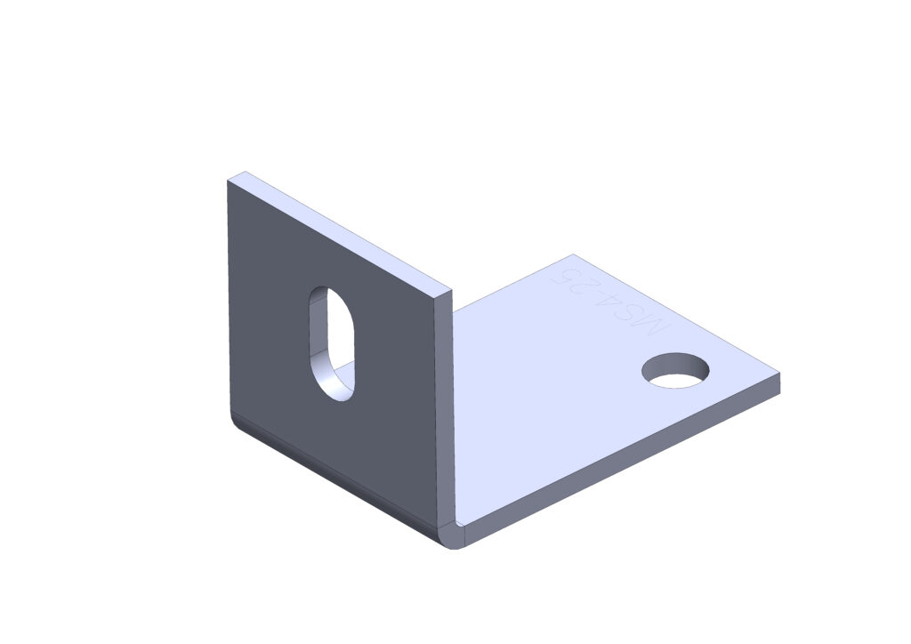 M12 Structural Galvanised Angle Bracket | 75mm x 50mm x 290mm RLC 75 x 50 x 50 x 4mm Hot Dipped Galvanised Angle Bracket