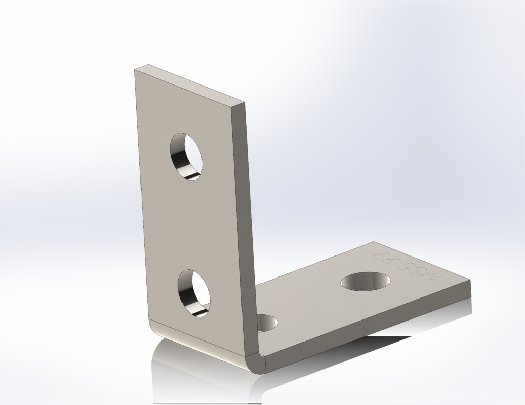 M12 Galvanised Angle Bracket | 80mm x 80mm x 40mm RLC 80 x 80 x 40 x 5mm M12 Galvanised Angle Bracket
