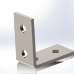 M12 Galvanised Angle Bracket | 80mm x 80mm x 40mm RLC 80 x 80 x 40 x 5mm M12 Galvanised Angle Bracket