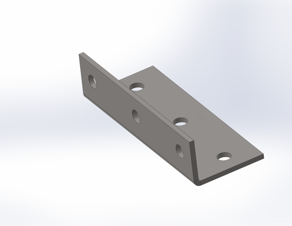 M12 Structural Bracket | 75mm x 50mm x 140mm Reinforcement RLC 75 x 50 x 5 x 190mm M12 Structural Angle Bracket