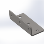 M12 Structural Bracket | 75mm x 50mm x 140mm Reinforcement RLC 75 x 50 x 5 x 190mm M12 Structural Angle Bracket