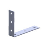 Galvanised Angle Bracket 200x150mm | Heavy-Duty 4mm Bracket RLC 200 x 150 x 40 x 4mm Galvanised Angle Bracket