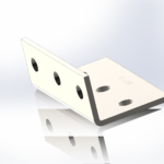 Hot Dipped Galvanised Angle Bracket | 75mm x 50mm x 50mm RLC 75 x 50 x 5 x 140mm M12 Structural Angle Bracket
