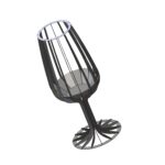 Luxury Fire Pit | Designer Outdoor Fire Pit for Backyards Champagne Glass Firepit