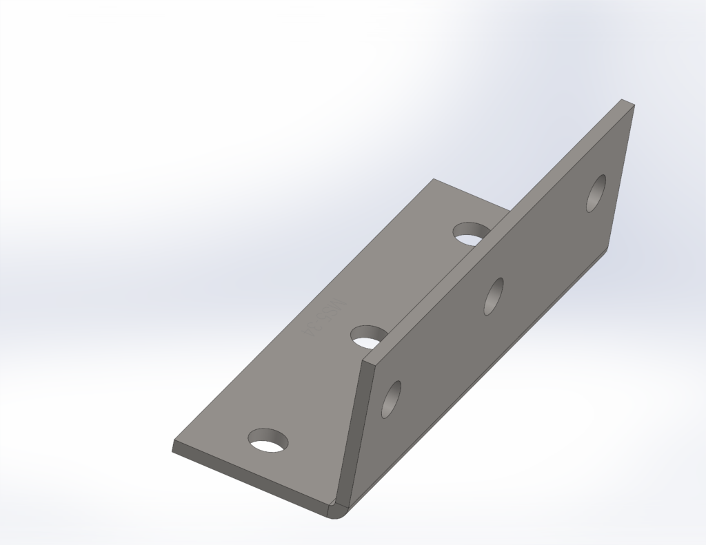 M12 Structural Angle Bracket 65x190mm | Industrial Grade RLC 65 x 65 x 5 x 190mm M12 Structural Angle Bracket