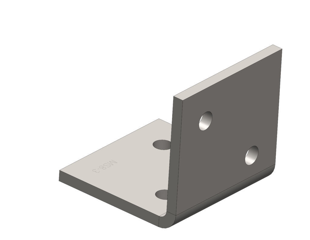 Heavy-Duty Angle Bracket | M12 Structural Support Bracket RLC 100 x 100 x 8 x 100mm M12 Structural Angle Bracket