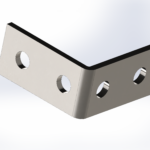 M12 Galvanised Angle Bracket | 80mm x 80mm x 40mm RLC 80 x 80 x 40 x 5mm M12 Galvanised Angle Bracket