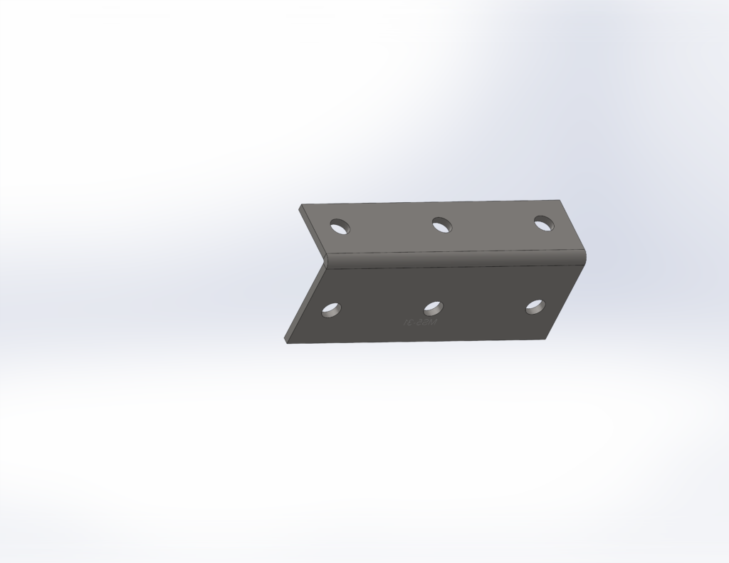 M12 Structural Bracket | 75mm x 50mm x 140mm Reinforcement RLC 75 x 50 x 5 x 190mm M12 Structural Angle Bracket