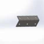 M12 Structural Bracket | 75mm x 50mm x 140mm Reinforcement RLC 75 x 50 x 5 x 190mm M12 Structural Angle Bracket