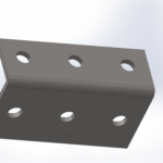 Hot Dipped Galvanised Angle Bracket | 75mm x 50mm x 50mm RLC 75 x 50 x 5 x 140mm M12 Structural Angle Bracket